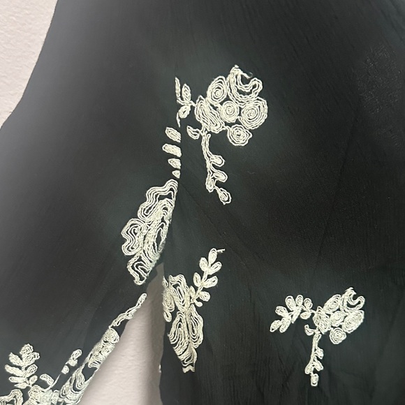 Free People Black and White Floral Mini Dress - Picture 6 of 11